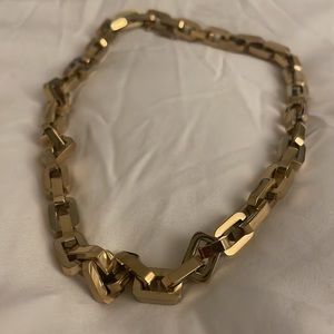 NWOT Gold link necklace 17.5’